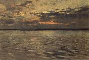 Levitan, Isaak Lake evening oil painting